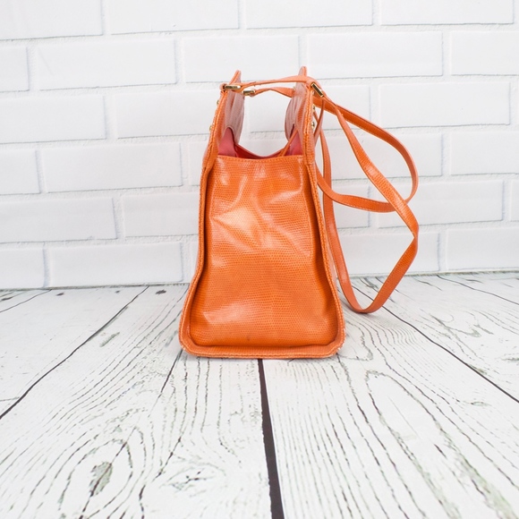 Deborah Lewis Studio Orange Handbag Purse Bag - Picture 2 of 8